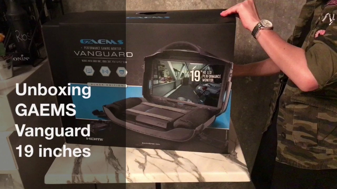 فتح صندوق الشاشه المحموله جيمز ١٩ انش | Unboxing GAEMS Vanguard 19 inches