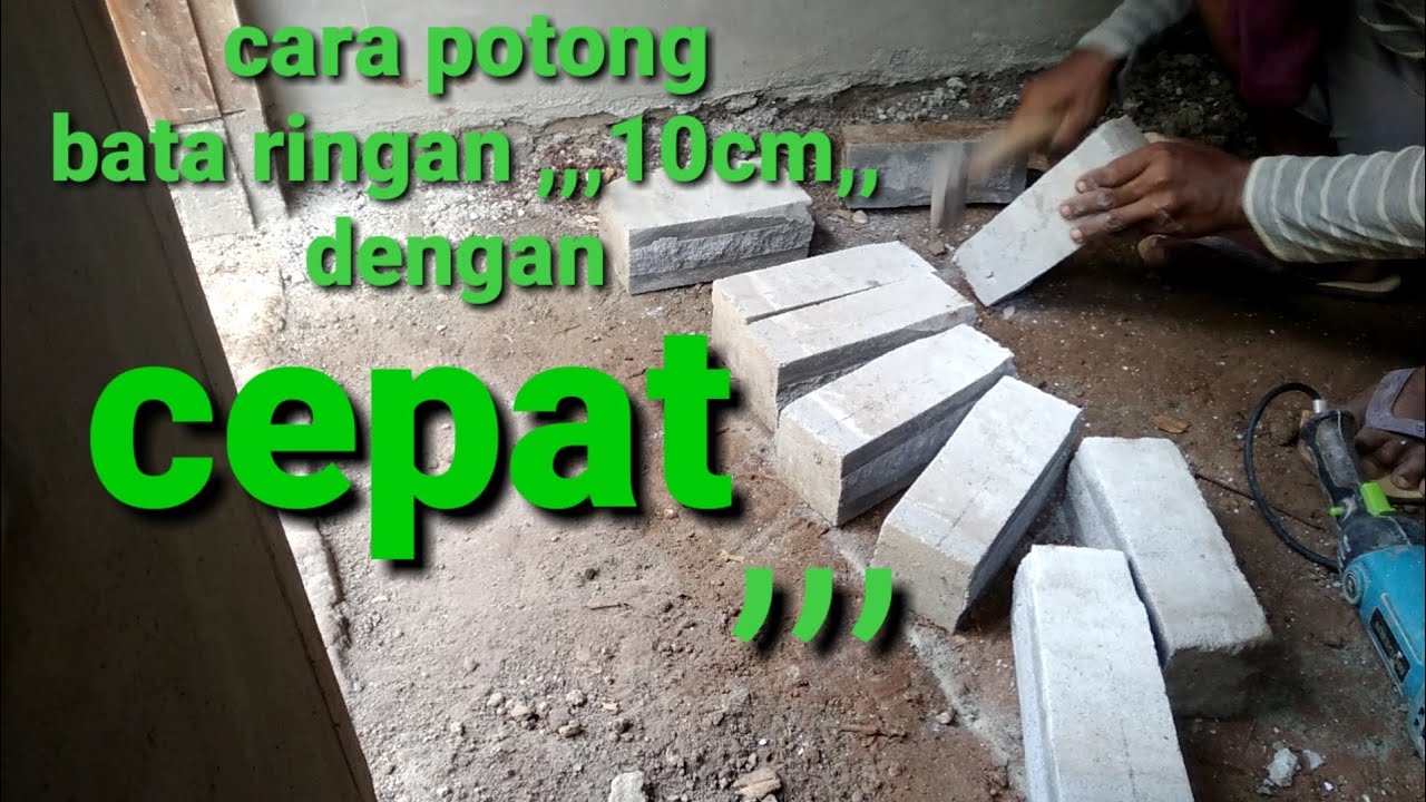 cara potong hebel dengan cepat