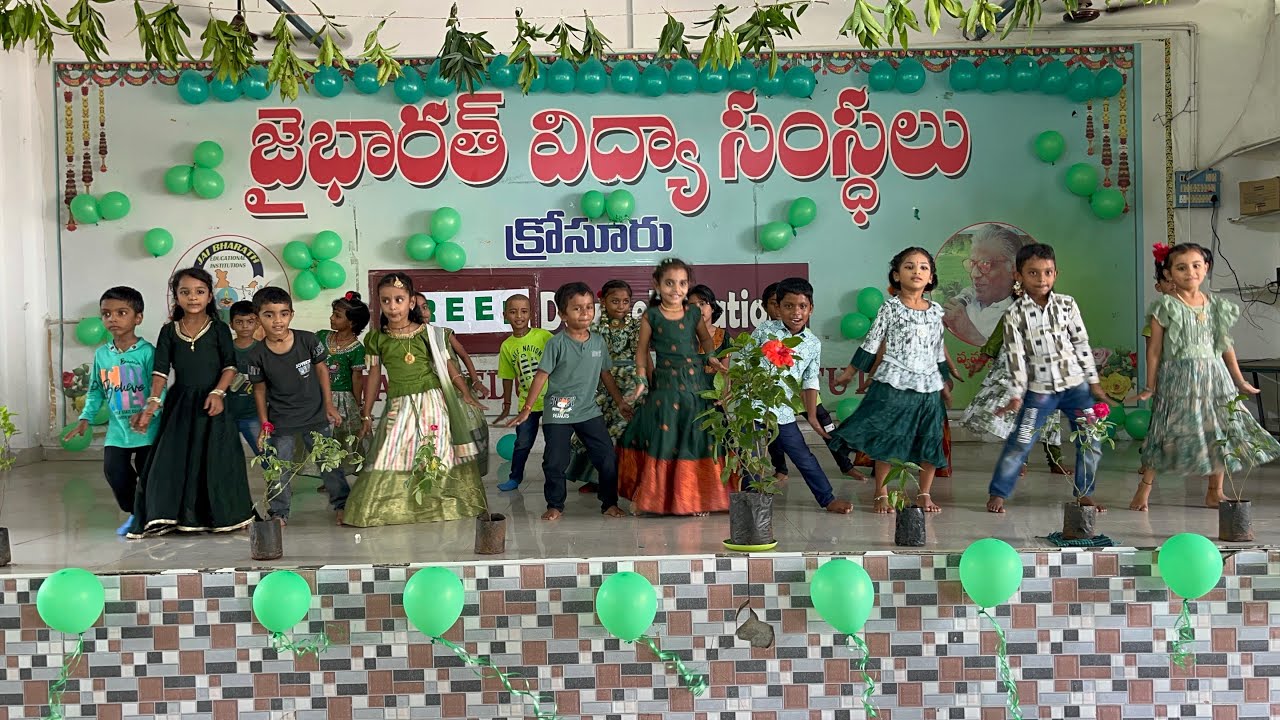 🌴Green Day Celebrations 🌴- Jai Bharath School - Krosur 🎊