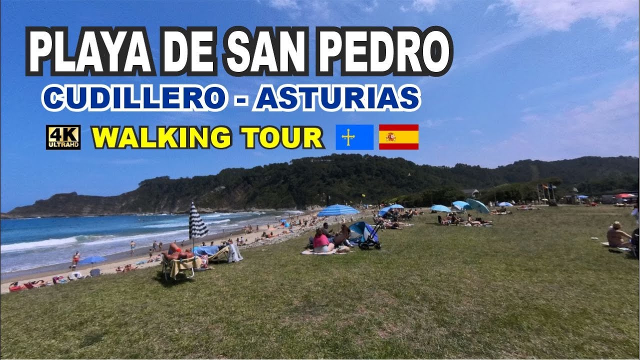 PLAYA DE SAN PEDRO DE LA RIBERA 🤩 CUDILLERO en Asturias #walkingtour