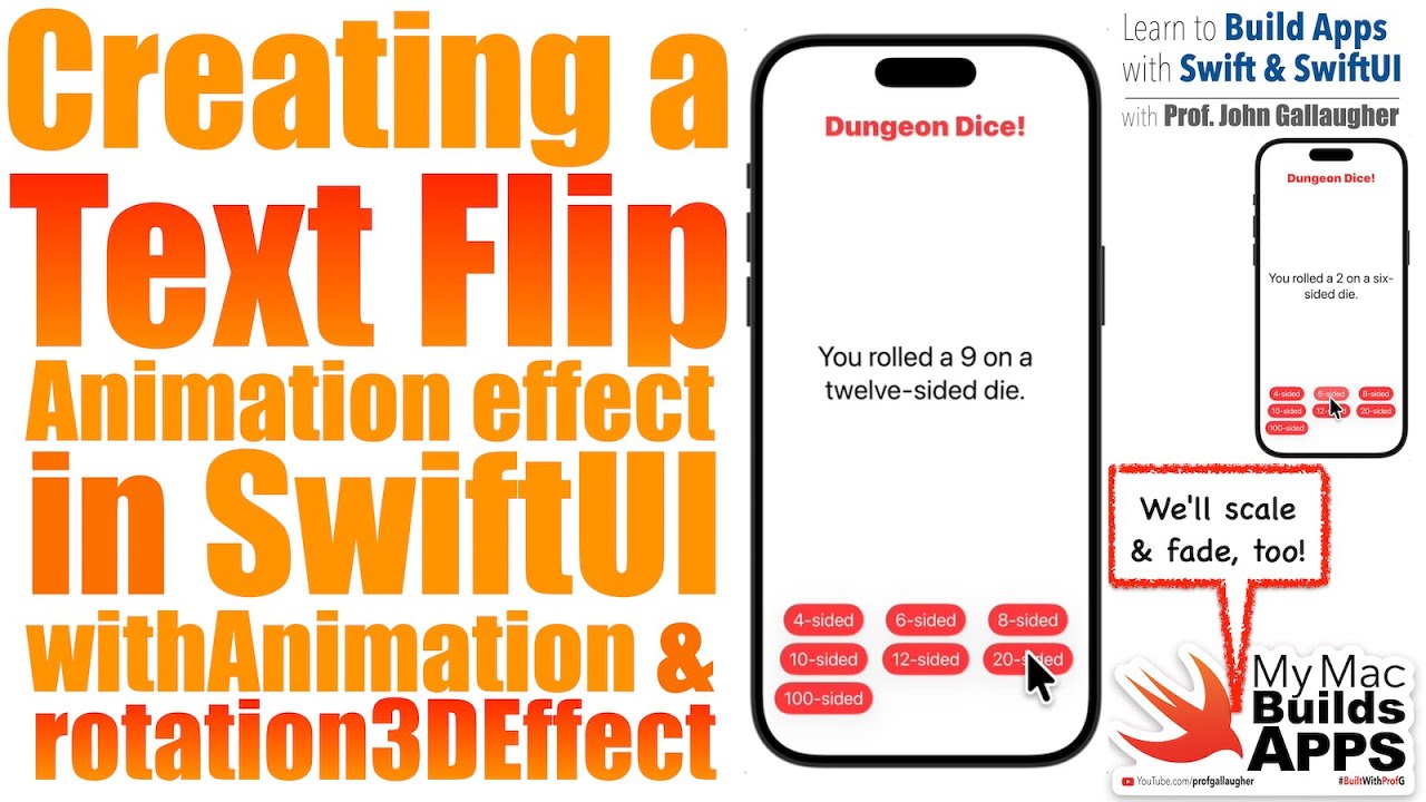 Ch. 4.7 Flip a Text View & More using withAnimation in SwiftUI (2026)