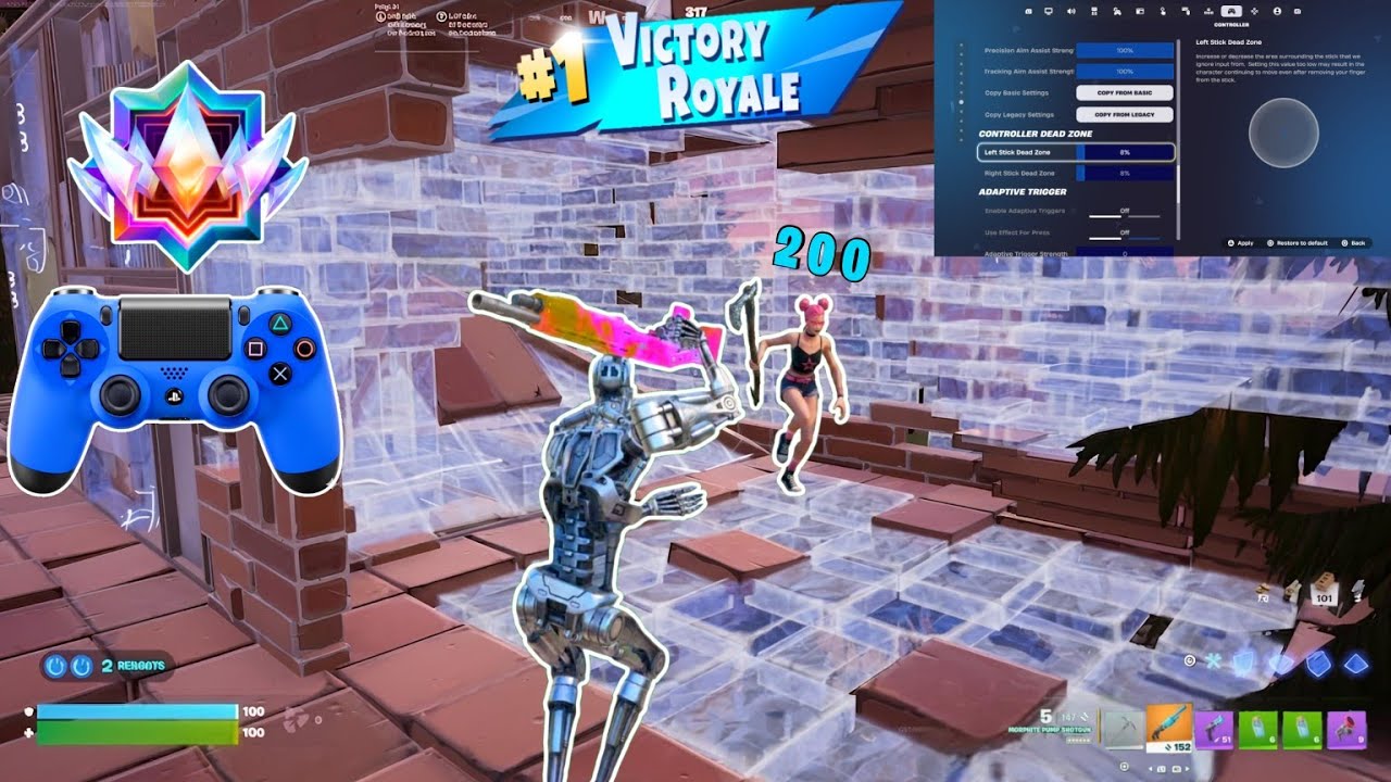 Peterbot on Console HUMILIATES PC players in Unreal 💀+ Peterbot controller settings Fortnite PS5