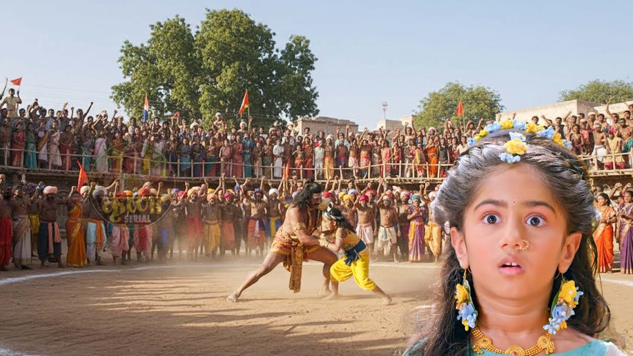 कान्हा  और कंस के बिच हुई महा युद्ध जिस में कान्हा कंस को उठा के पटक दिया | Yashomati Maiyaa Ke