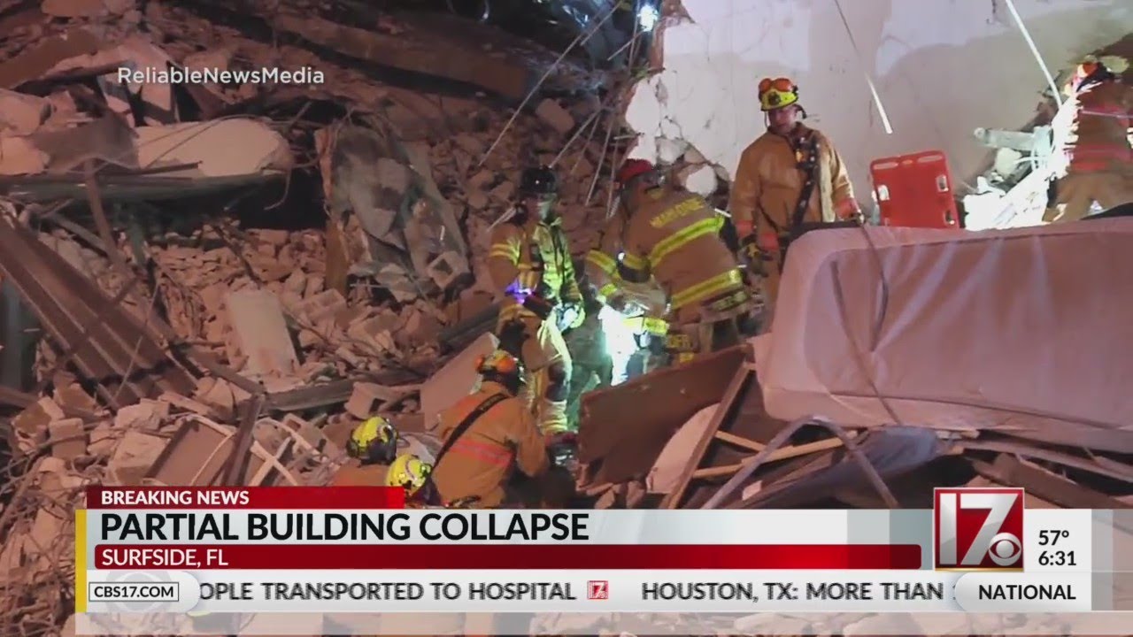 At least 1 dead in partial condo building collapse near Miami