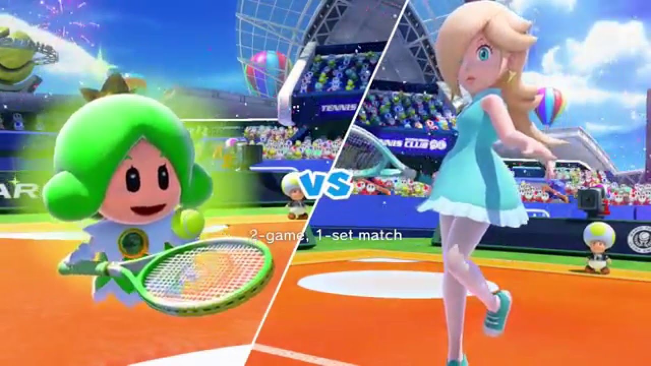 Mario Tennis: Ultra Smash - Mega Battle - Sprixie Princess vs. Rosalina