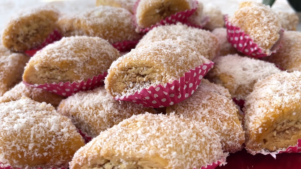 Losanges à la Noix de Coco Farcis et Parfumés à l’eau de fleur d’oranger