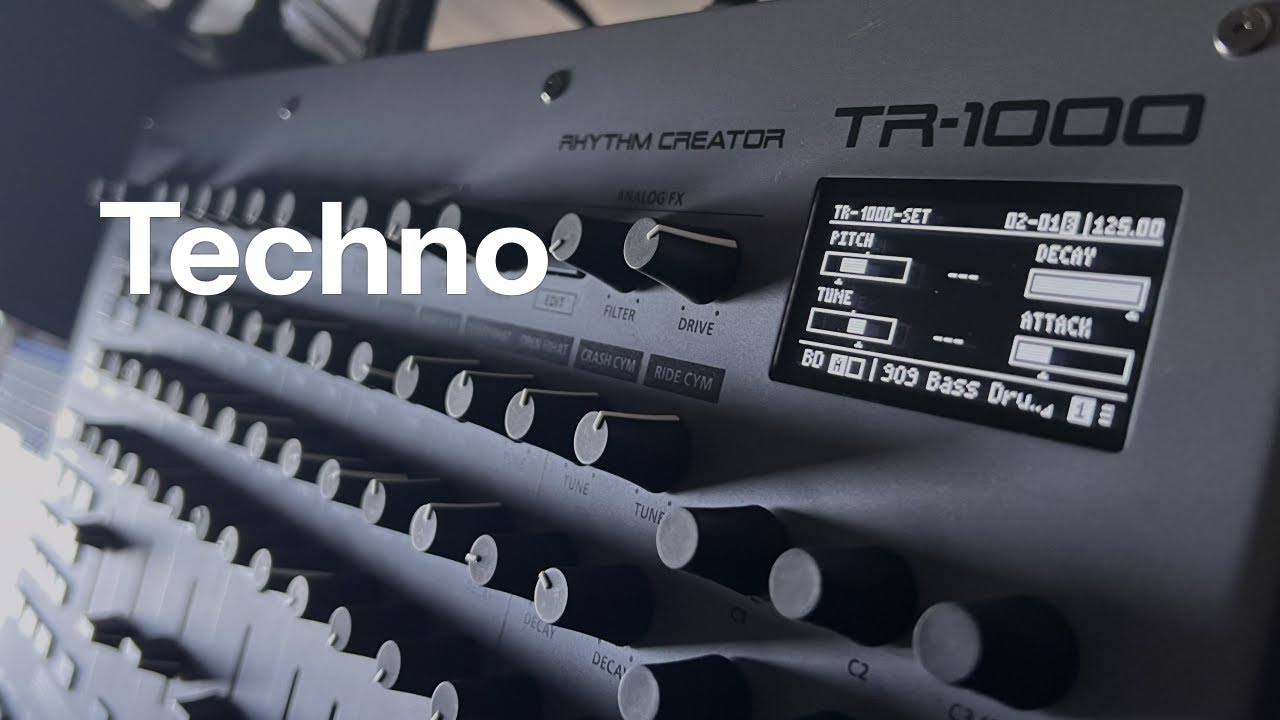 Atmospheric Clubby Techno Jam - Roland TR-1000, Digitone 2