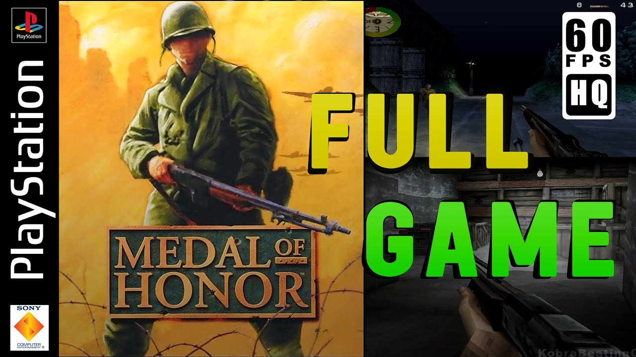 MEDAL OF HONOR | GAMEPLAY Walkthrough | [FULL HD PS1 60FPS HQ] | No Commentary