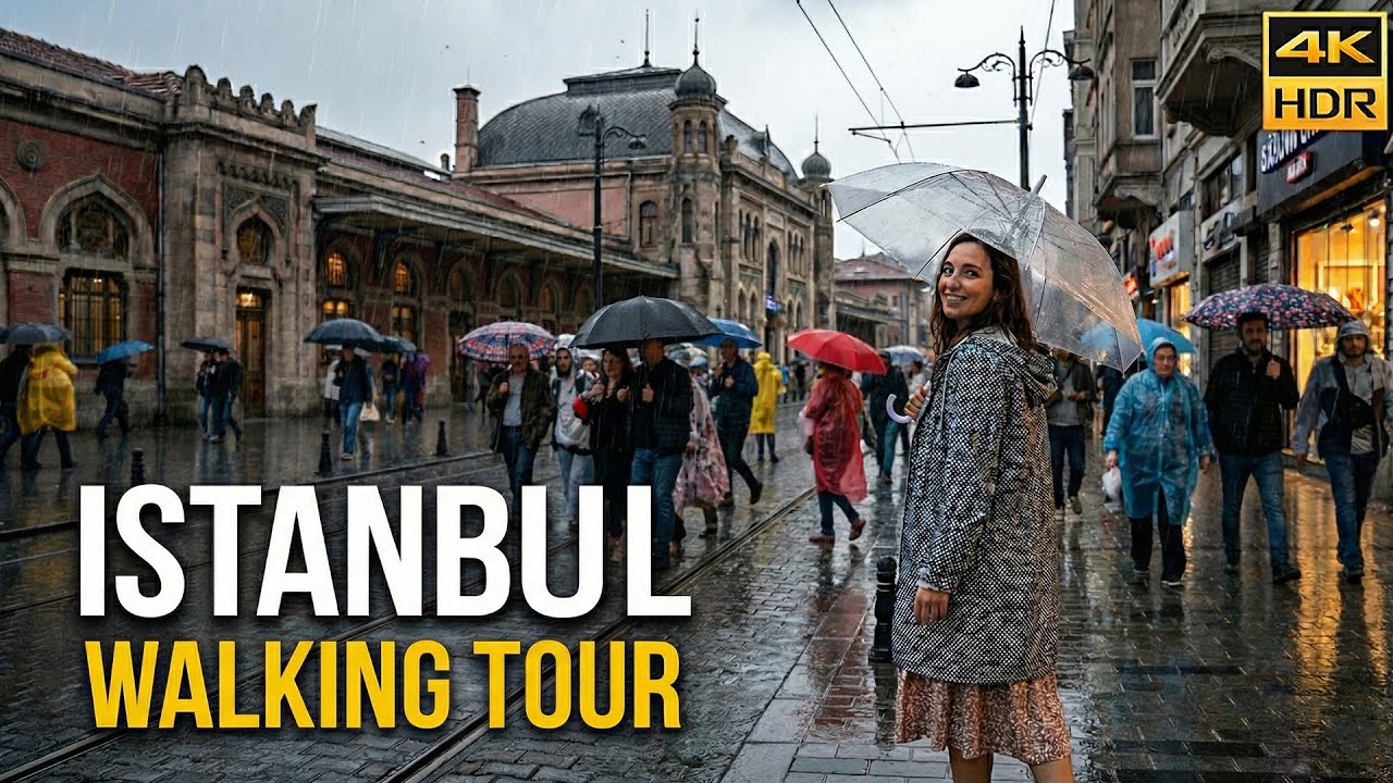 Sirkeci Istanbul Walking Tour 4K 🇹🇷  Old City Streets Trams, Food & Daily Life