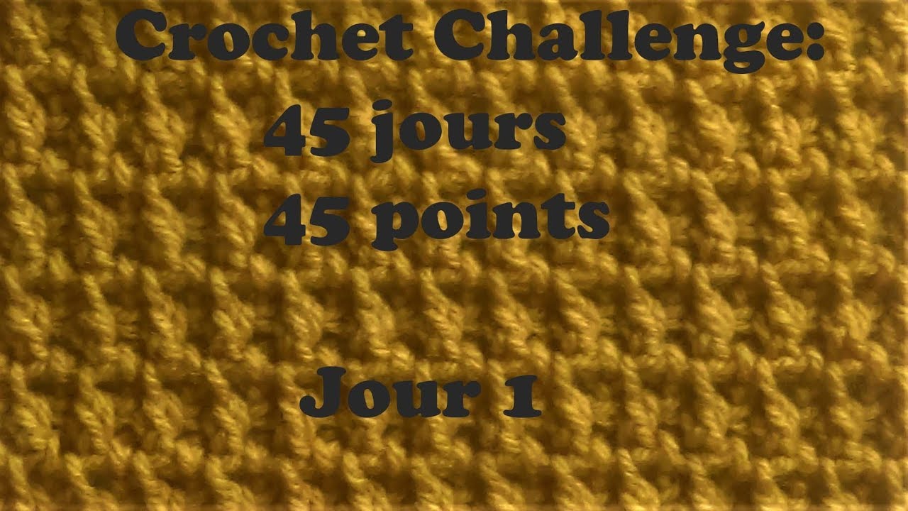 Crochet Challenge: 1er jour (Brides croisées)
