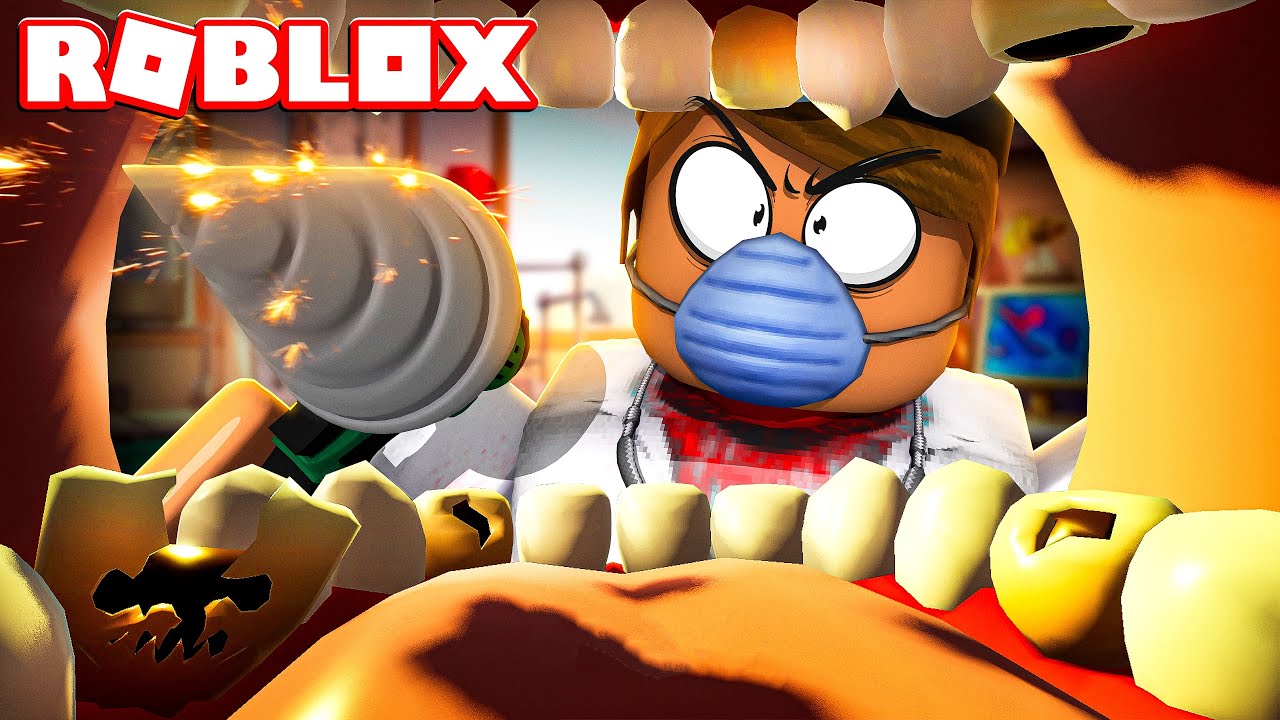 SCAPPIAMO DAL DENTISTA PAZZO DI ROBLOX!!