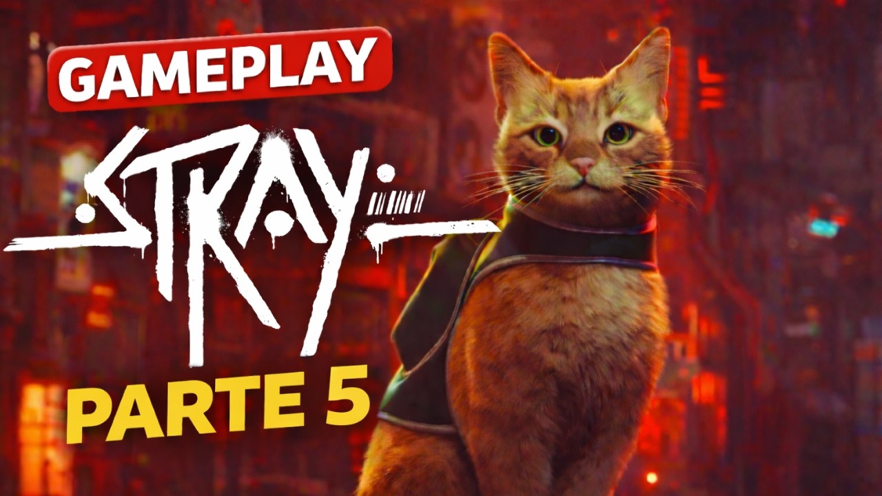 STRAY Gameplay PS4 | Parte 5 | Explorando mais a cidade cyberpunk