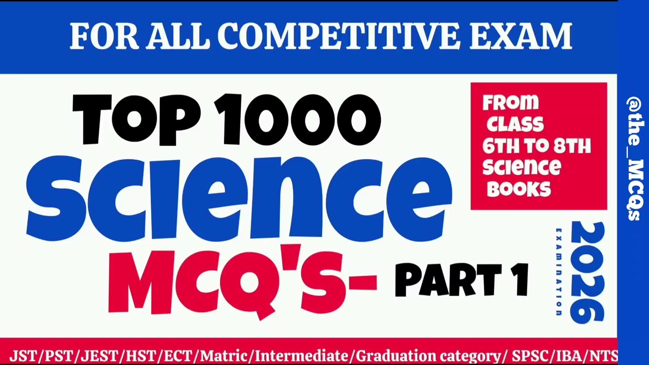 Science MCQs Series part 1