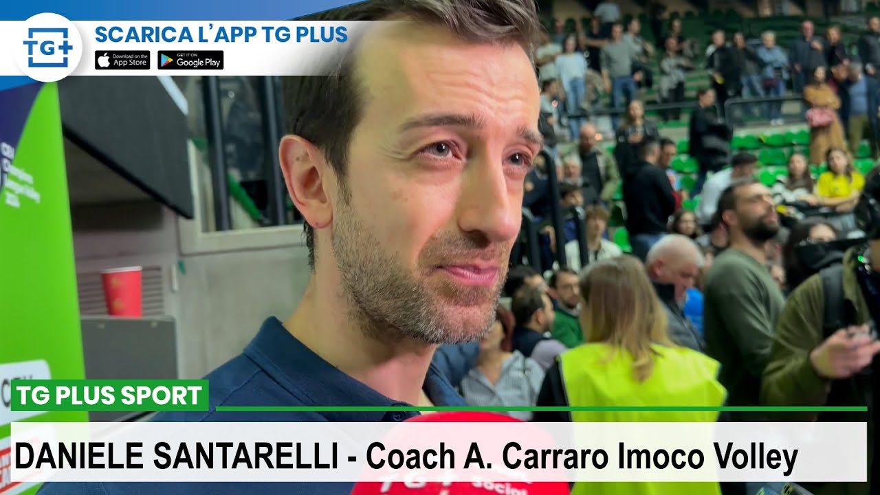 Imoco-Eczacibasi 3-2, il commento post partita di coach Santarelli - TG Plus SPORT Treviso
