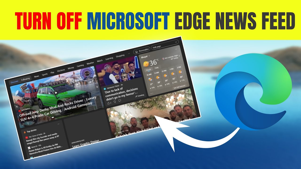 How to turn off Microsoft Edge News Feed | #microsoft #edge #2024