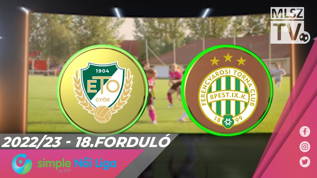 ETO FC Győr - FTC-Telekom | 0-3 | Simple Női Liga | 18. forduló | MLSZTV