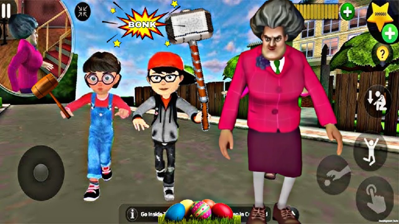 المعلمة الشريرة سرقت بيض المفاجآت l لعبة المعلمة الشريرة scary teacher 3d