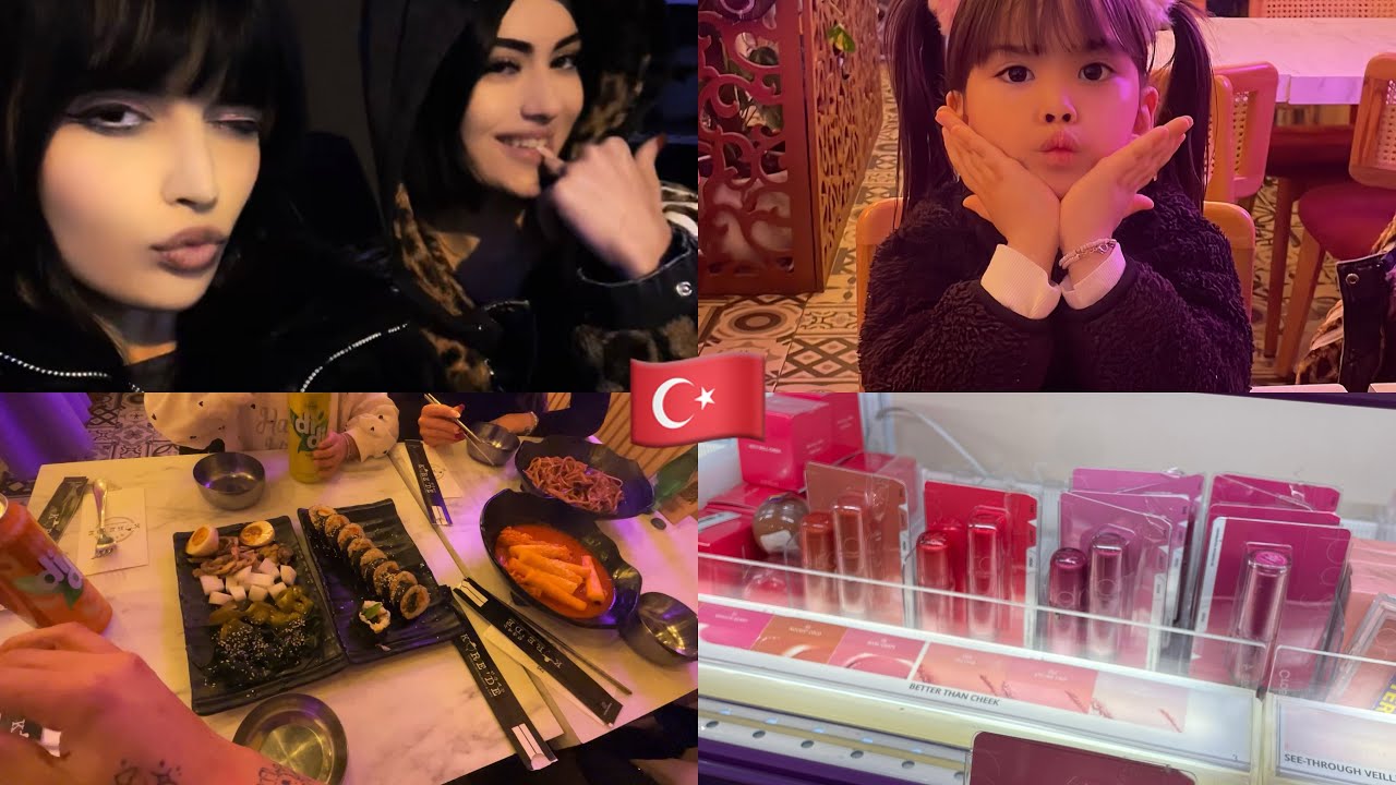 KIZIM ROSE İLE KORE VE UYGUR YEMEKLERİ YİYİP GEZMECE ! - Vlog!