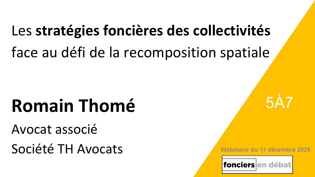 Fonciers en débat (FED)