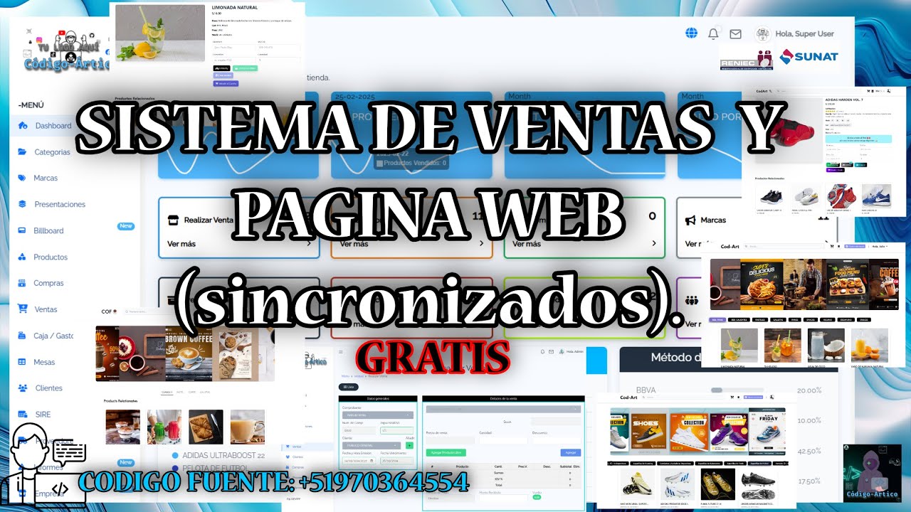 Sistema de Ventas + Página Web Sincronizados GRATIS 🛒💻 | Pedidos Online + Mercado Pago & Yape🚀