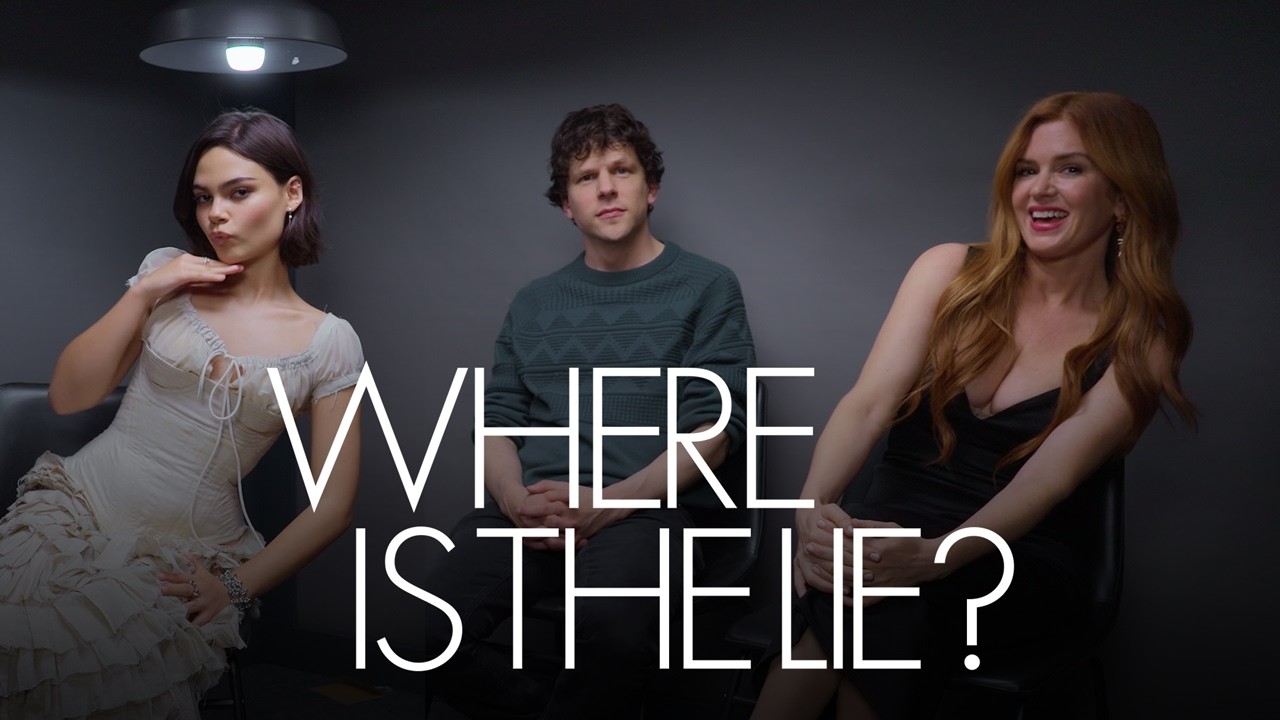 Ariana Greenblatt, Jesse Eisenberg & Isla Fisher Take the Hot Seat | Where Is The Lie? | ELLE