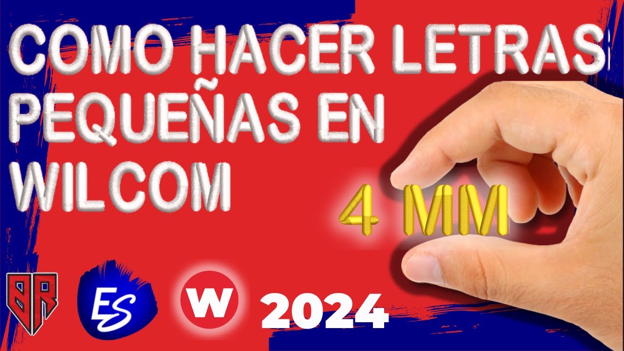 COMO HACER LETRAS PEQUEÑAS en WILCOM🔴👨‍💻 (2024)