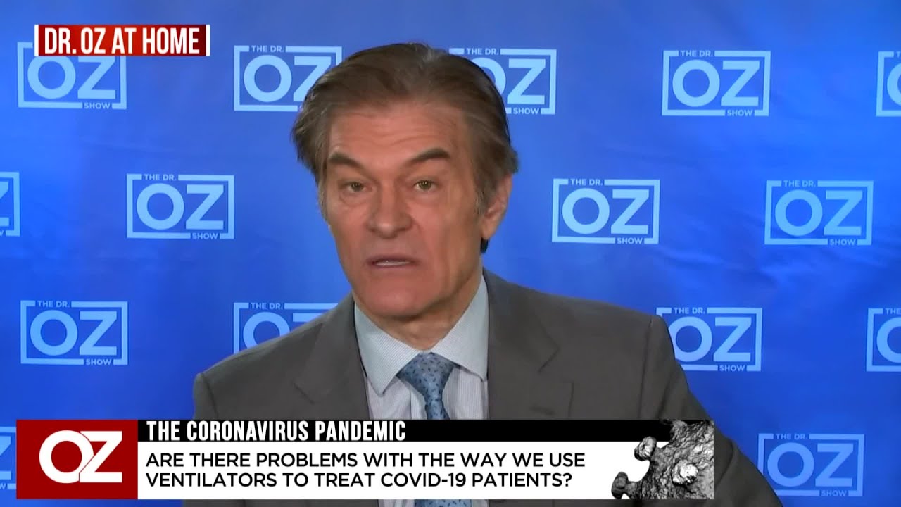Dr Oz Asks Pulmonologist Dr Sam Parnia About Mortality Rates In COVID-19 Patients On Ventilators At