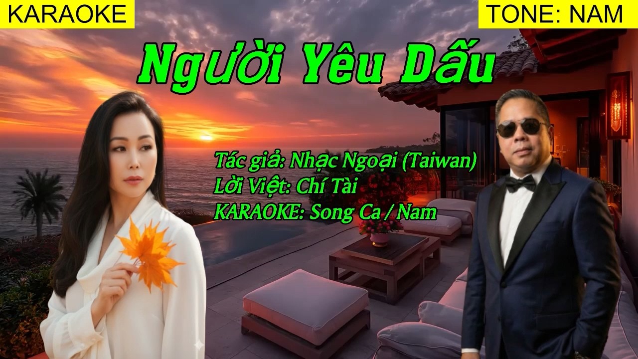 [KARAOKE] Người Yêu Dấu | Tone Nam
