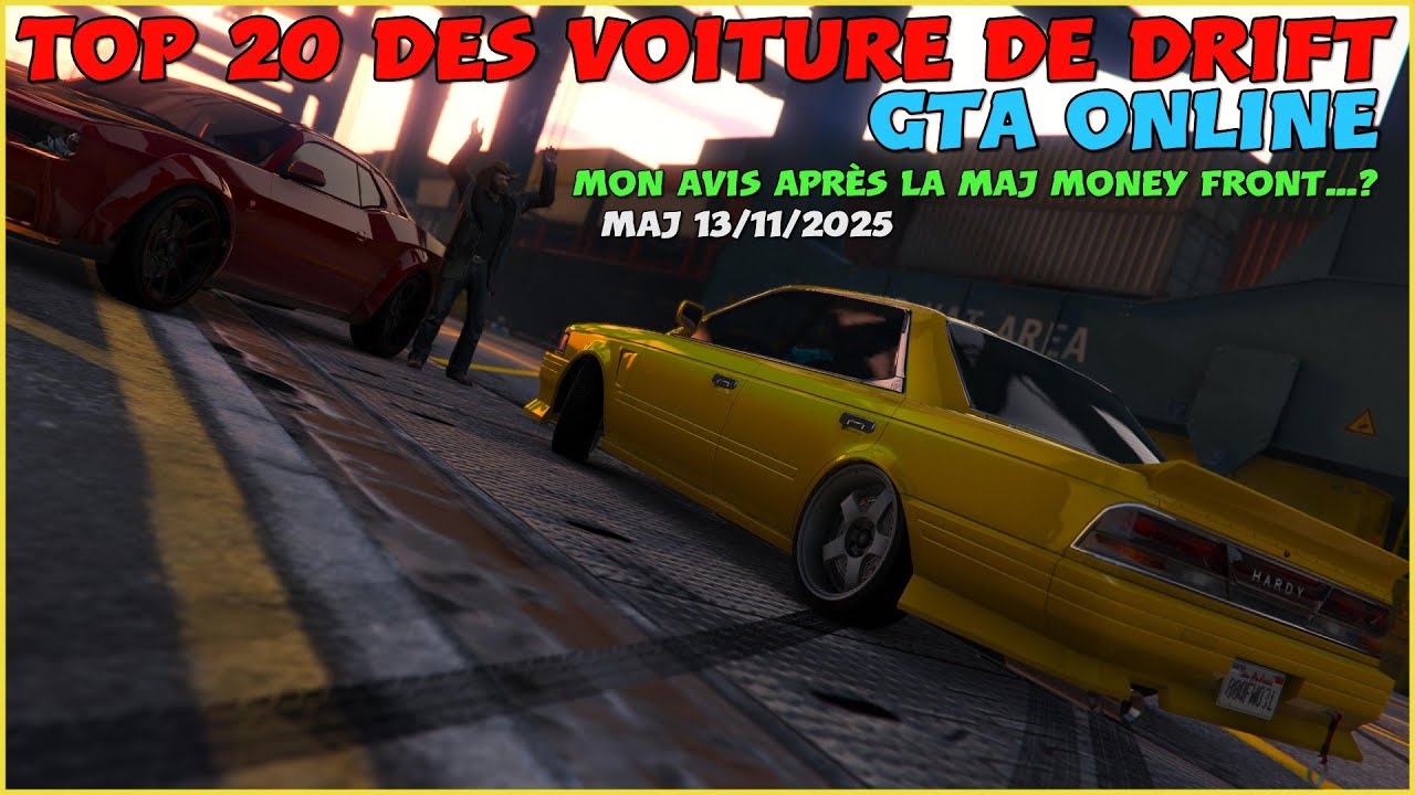TOP 20 DES VOITURES DE DRIFT SUR GTA ONLINE - MON AVIS (MAJ: 13/11/25)