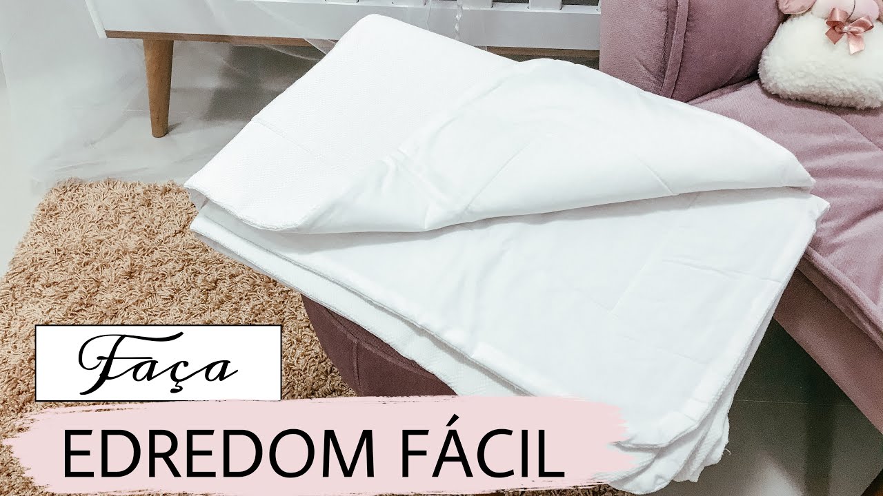 COMO FAZER EDREDOM DE BEBÊ FÁCIL | Enxoval de Bebê