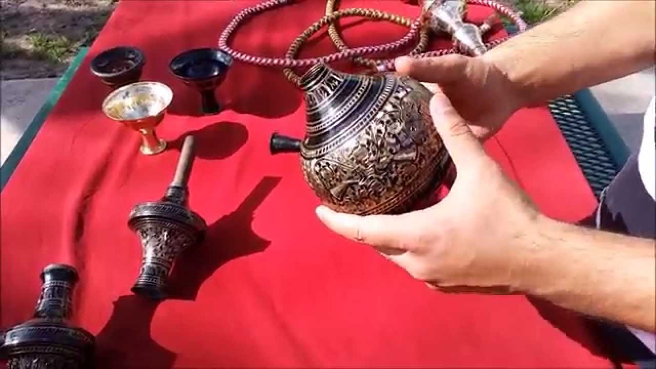 Maharaja Hookah handmade original brass Intro