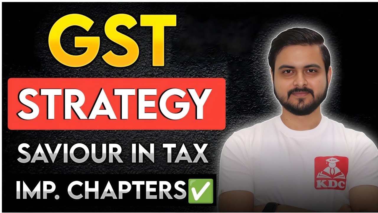 GST Strategy 🎯 - CMA Inter December 2025