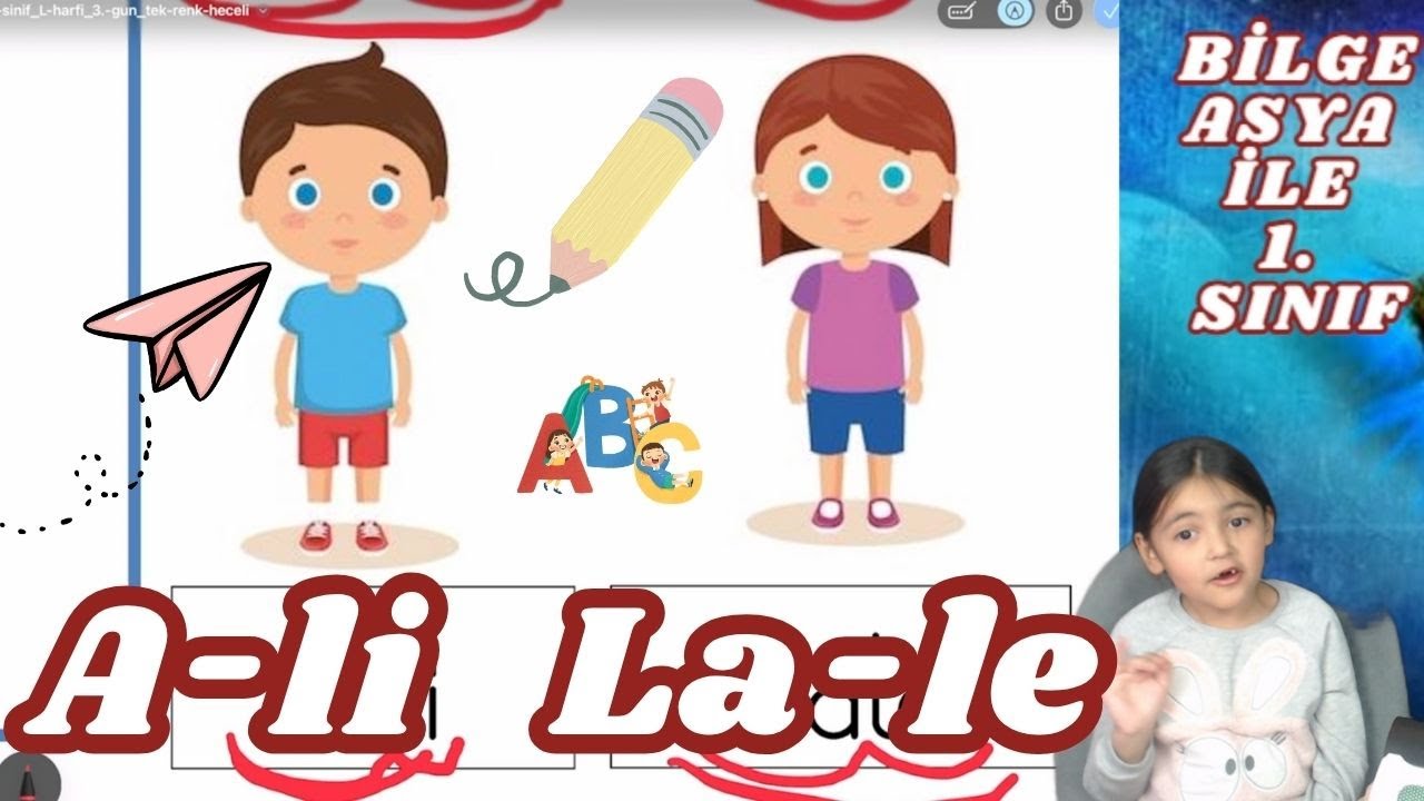 A-li, La-le Hece Birleştirme Yapıyoruz - L harfi öğreniyorum - 1. Sınıf Okuma Yazma Öğreniyorum
