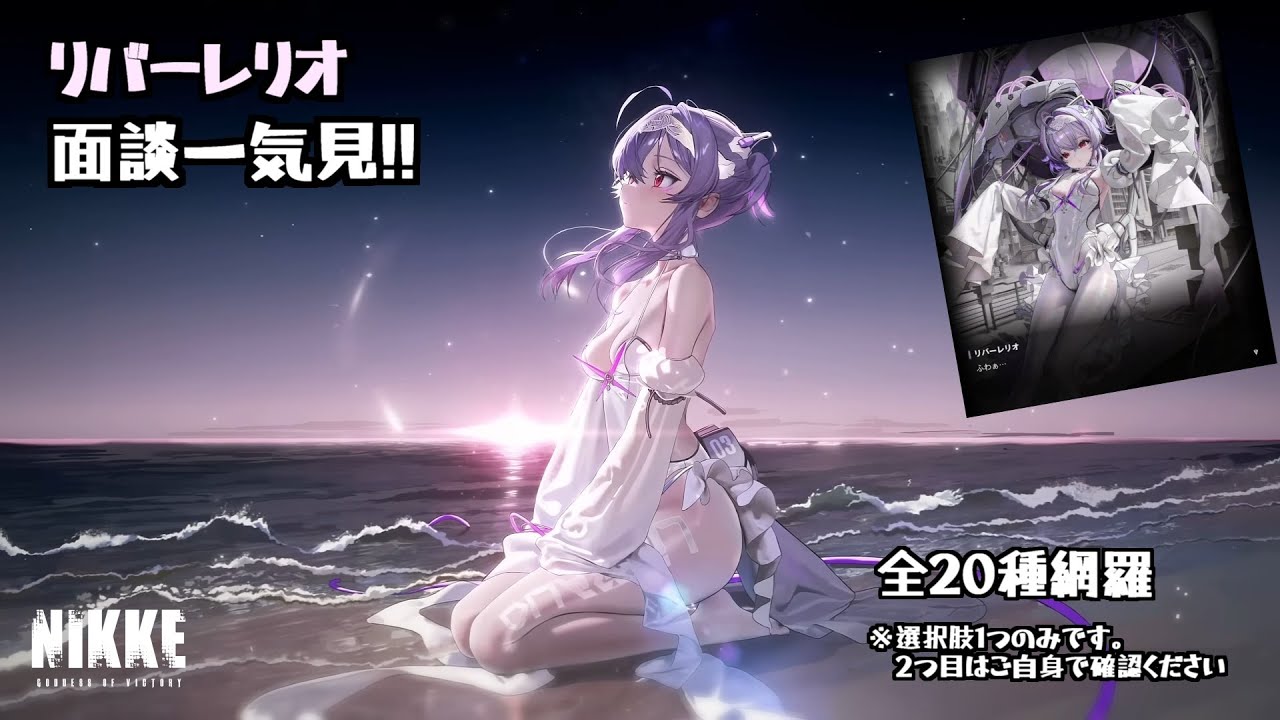 【NIKKE】リバーレリオの面談一気見 (全20種網羅) #NIKKE