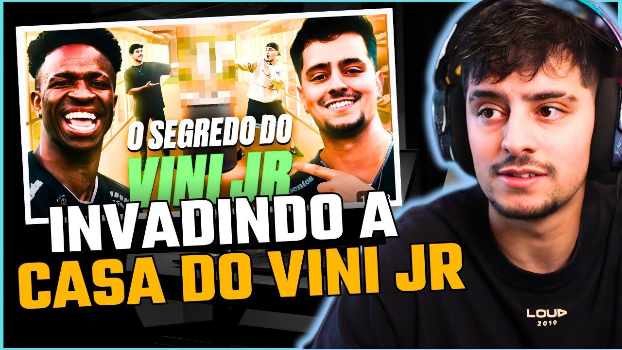 CORINGA reage: INVADIMOS A CASA DO VINI JR | react loud sports club
