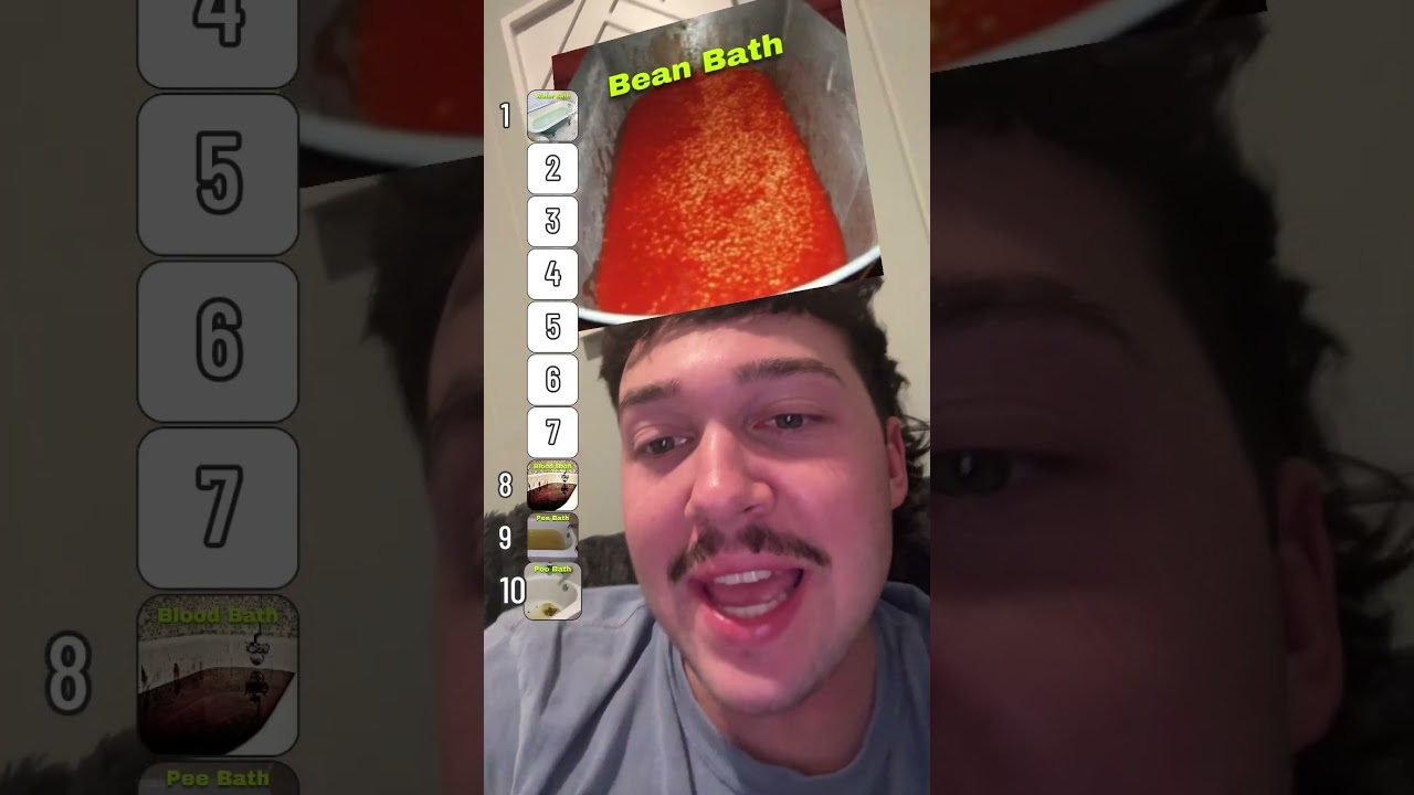 RANKING THINGS ID TAKE A BATH IN