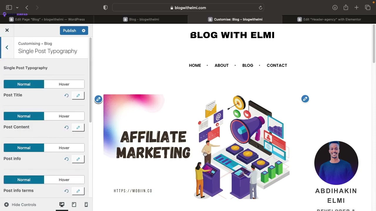 Sida Loo Hagaajiyo Header & Footer Website-kaaga