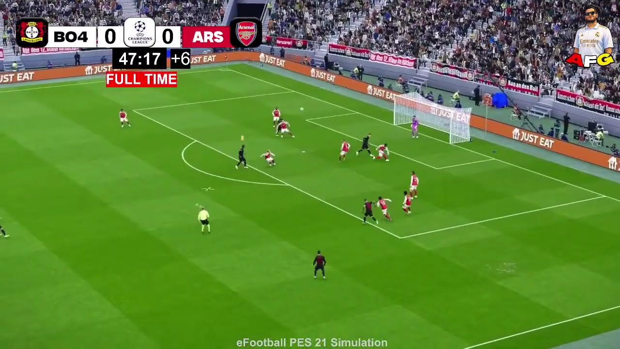🔴Live : Bayer Leverkusen vs Arsenal | UEFA Champions League 25/26 | efootball Pes 21 Simulation
