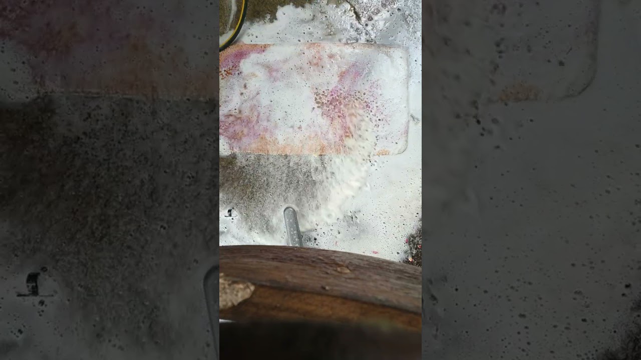 Cleaning an old carpet
