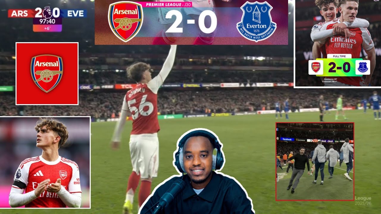 ARSENAL 2:0 EVERTON ✨: GOLAZOOOOOO, MAX DOWMANN IGIKOMBE IRAGITWAYE🔥🔥🔥🔥
