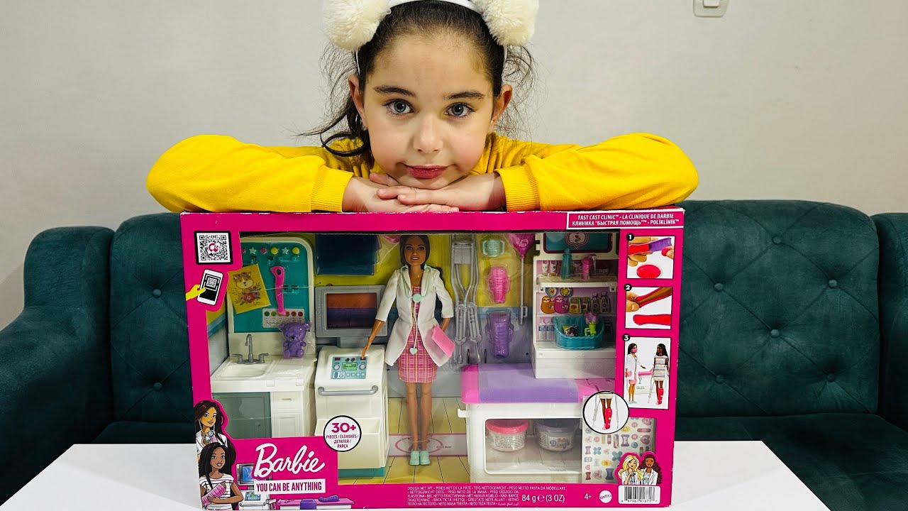 BARBİE DOKTOR SETİ KUTUSU AÇIYORUZ !! KOCAMAN BARBİE SETİ !! @linacetinkayaofficial