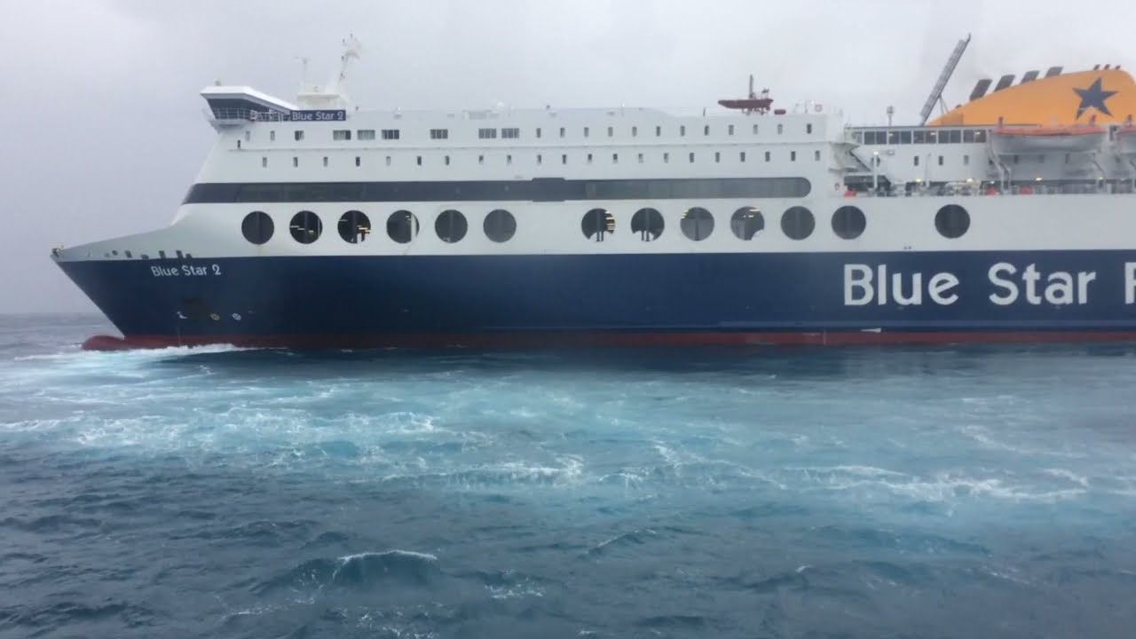 Blue Star 2 Ρόδος μανούβρα με Νοτιά