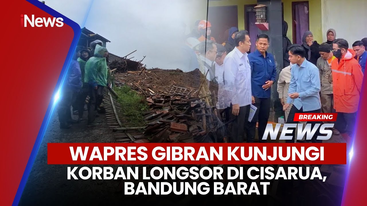 🔴Wapres Gibran Tinjau Korban Tanah Longsor di Bandung Barat (25/01)
