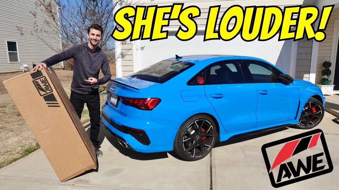 Установка самой масштабной модификации выхлопной системы на Audi RS3 моей жены!!