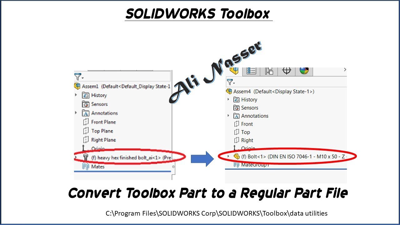 Convert Toolbox Part to a Regular Part File