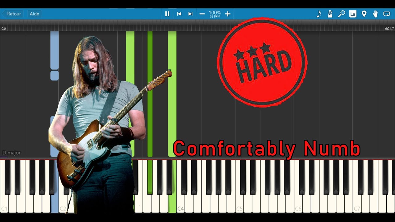 Pink Floyd - Comfortably Numb - Piano Sheet+Midi