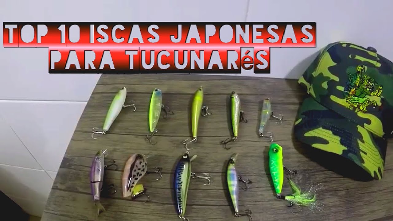 TOP 10 ISCAS JAPONESAS PARA TUCUNARÉS AZUIS E AMARELOS. Pescaria