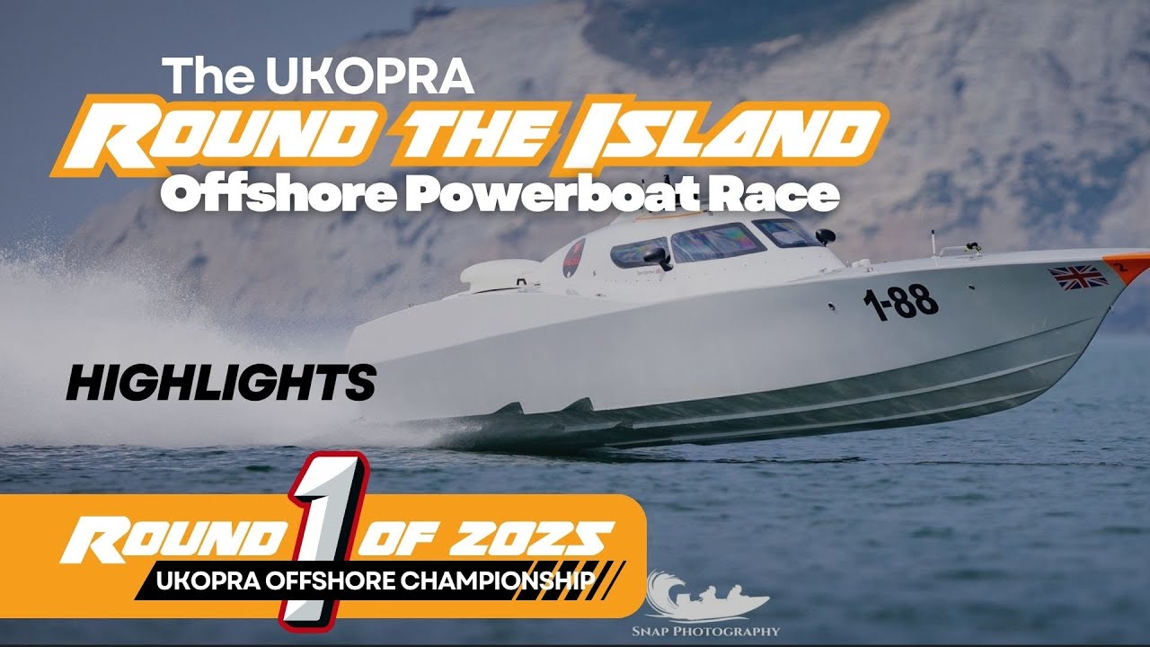 UKOPRA Round the Island Powerboat Race 2025 (Highlights)