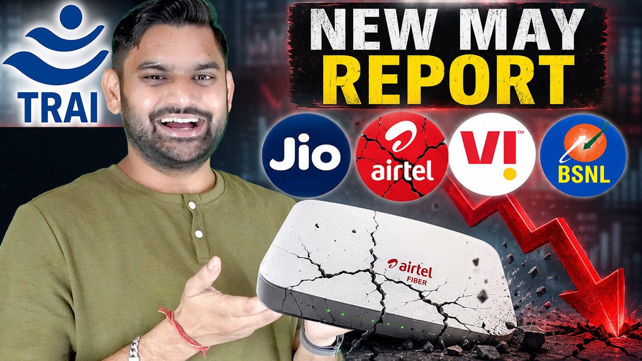 TRAI May 2026 Report: Airtel Beats Jio? | BSNL Loses Users | Full Telecom Report