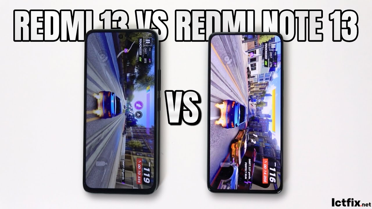 Xiaomi Redmi 13 vs Redmi Note 13 | Video test Display, SpeedTest, Camera Comparison